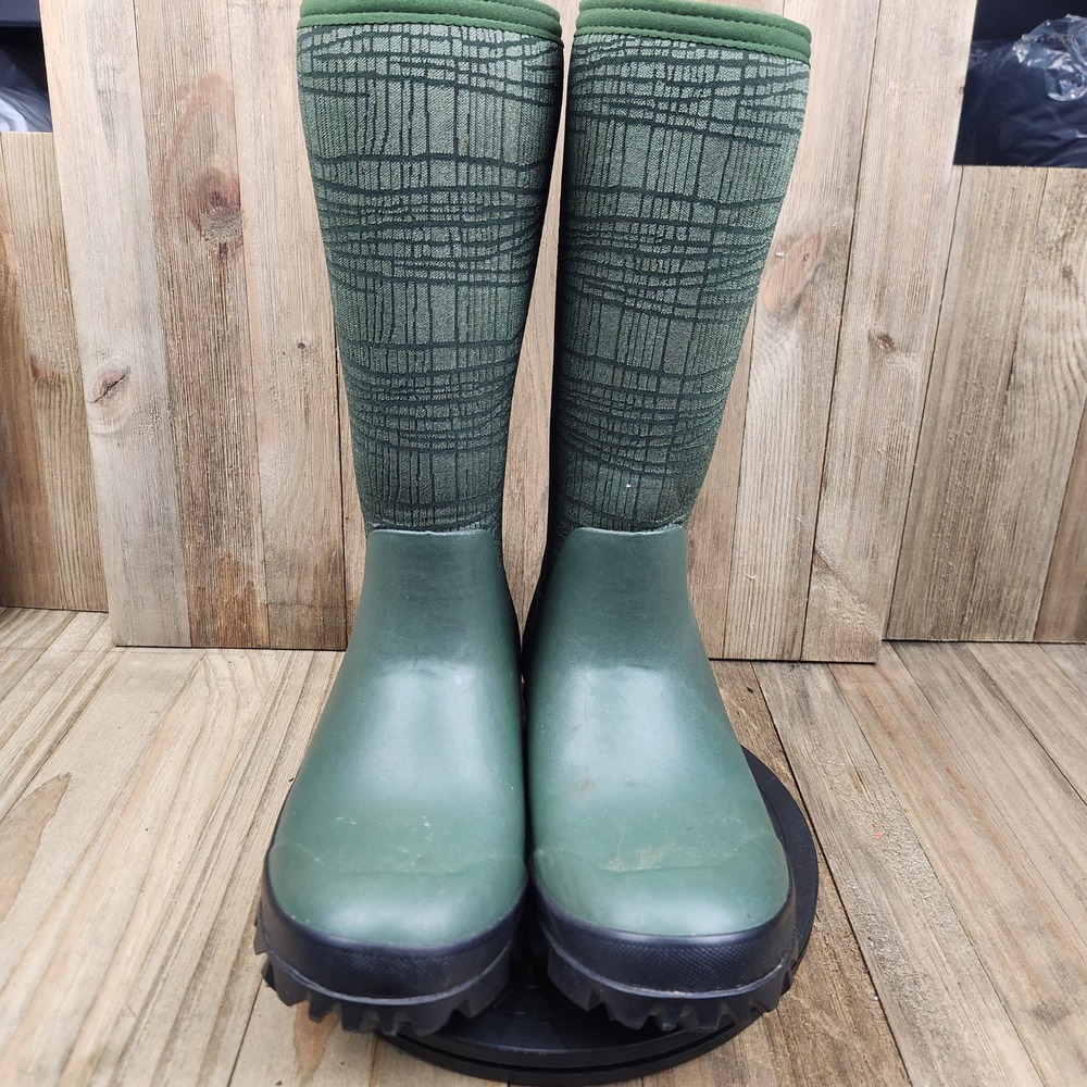 Bogs Whiteout Rubber Boots Womens size 9 Adjustable Waterproof Faux Fur Winter - Picture 2 of 13